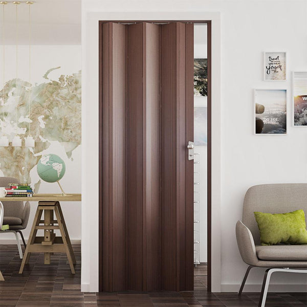 prezzo Indoor-Falttür 88,5 x 214 cm aus PVC Saba Jasmin Nussbaum Mansonia