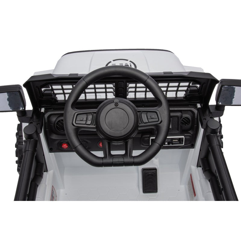Macchina Elettrica per Bambini 12V Baby Fuoristrada Bianca