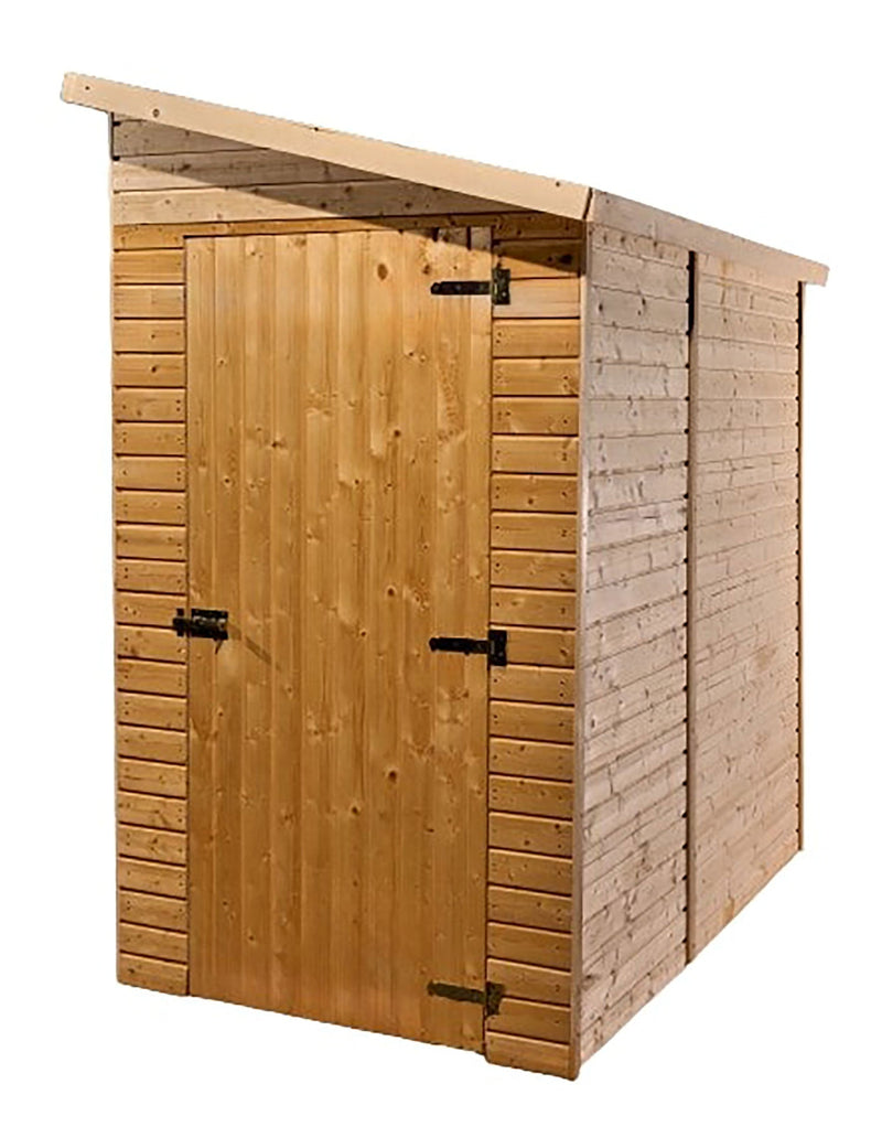 Casetta Box da Giardino 1,2x2 m Senza Pavimento in Legno Picea Massello 16mm Eden