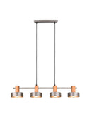 Lampada a Sospensione da Interno a Led in Metallo Nichel Anticato