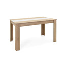 Tavolo Niklas 138x74x80 cm con pannello centrale rovere