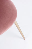 Set 4 Sedie 49x55x77h cm Tanya Velluto Rosa 