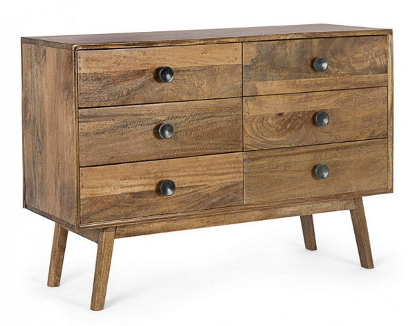 sconto Kommode mit 6 Schubladen Sylvester in Holz