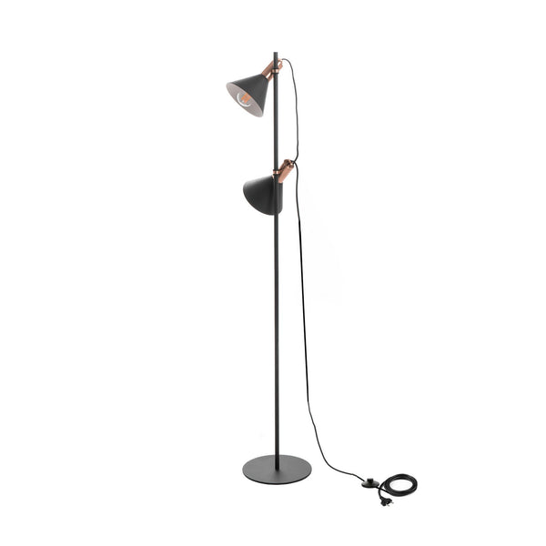Lampada da Terra 25x25xH147 cm in Metallo Hadar Nero online