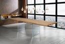 Set 2 Sedie 56x44xH86,5 cm in Similcuoio e Metallo Kim Grigio chiaro