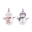 Set 12 Pupazzi Neve con Sciarpa H12 cm 