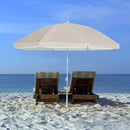 Ombrellone da Giardino Ø180 cm in alluminio telo in poliestere Beige