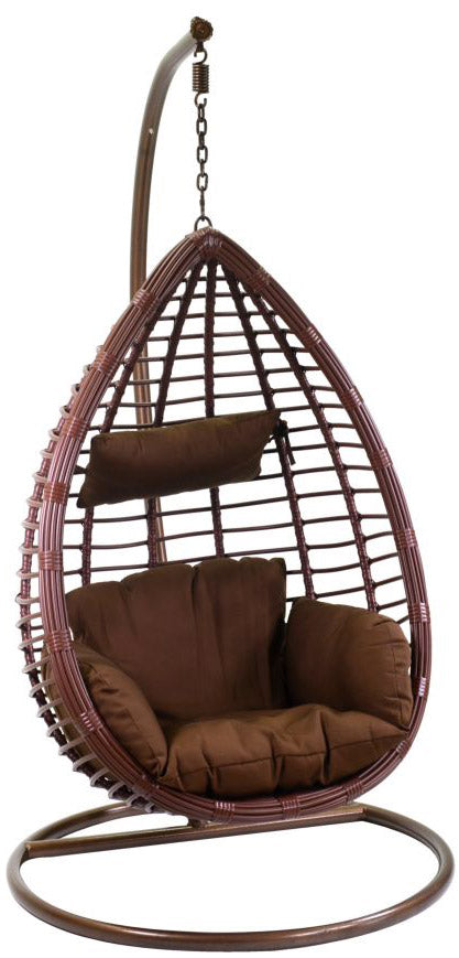 acquista Adami Denton Brown Garden Swing Hängematte aus Metall und Polyrattan