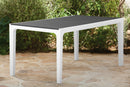 Tavolo da Giardino 160x90x74 cm Keter Harmony Bianco e Grigio Scuro