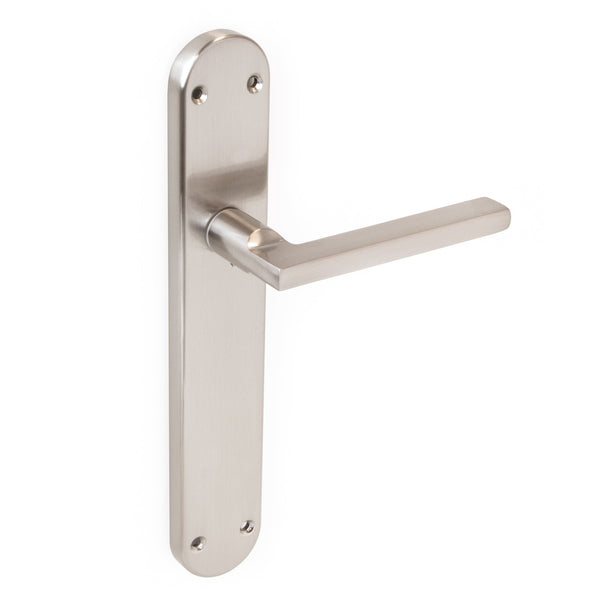 prezzo Emuca Perth Griffe für Innentüren mit Platte 43 x 250 mm Aluminium und Zamak Satin Nickel