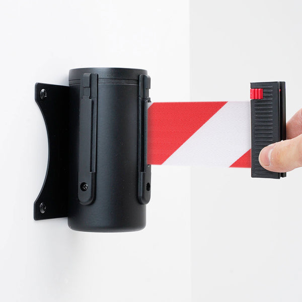 online Tendinastro da Parete 3 m con Clip di Chiusura Nastro Bianco/Rosso