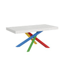Tavolo Allungabile 180-440x90x77 cm Volantis Bianco Frassino