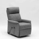 Poltrona Alzapersona Elettrica 1 Motore 73x94x103 cm in Tessuto Grigio