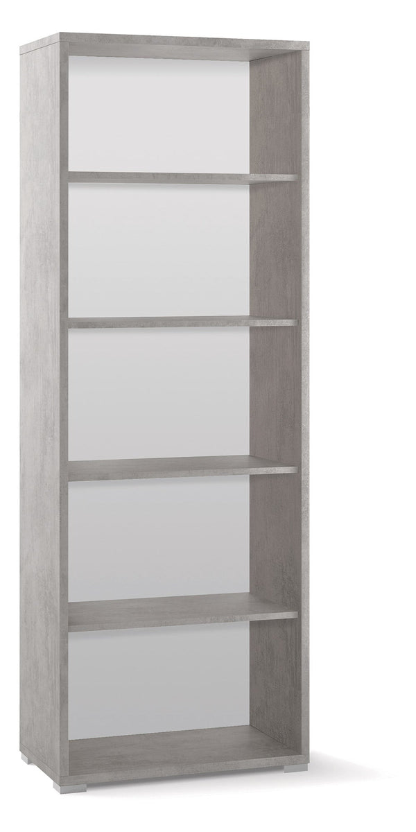 Offenes Bücherregal 71x199x41 cm Zement sconto