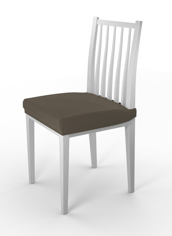 Set mit 2 Stretch-Stuhlhussen aus taubengrauem Polyester online