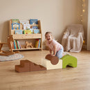 Set di 5 Costruzioni Morbide per Bambini 3-6 Anni 177x35x36 cm con Base Antiscivolo in Velluto a Coste Multicolore      