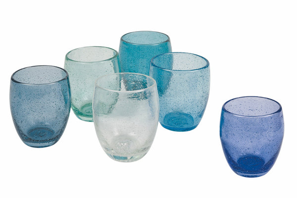 Set mit 6 Wassergläsern aus mundgeblasenem Glas 300 ml Villa d'Este Home Tivoli Acapulco Marea online