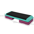 Stepper per Aerobica 110x40x20 cm Antiscivolo e Regolabile su 3 Livelli in Plastica Multicolore   