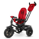 Triciclo Passeggino per Bambini 6 in 1 con Seggiolino Reversibile Qplay Premium Rosso