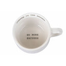 Set 6 Tazzine da Caffè Ø6,5x9x4,5 cm in Bone China VdE Tivoli 1996 Coffee is the answer