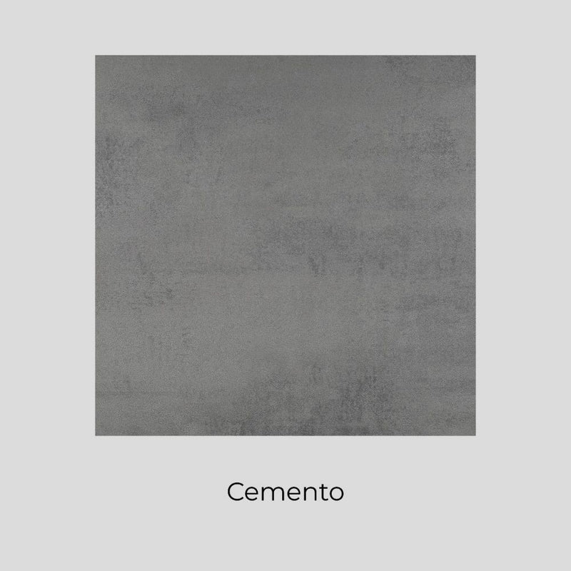 Mobile Lavatoio Sospeso Vasca Zeus in MineralMarmo Apertura a Cassettone 80x48x50 cm Grigio Cemento