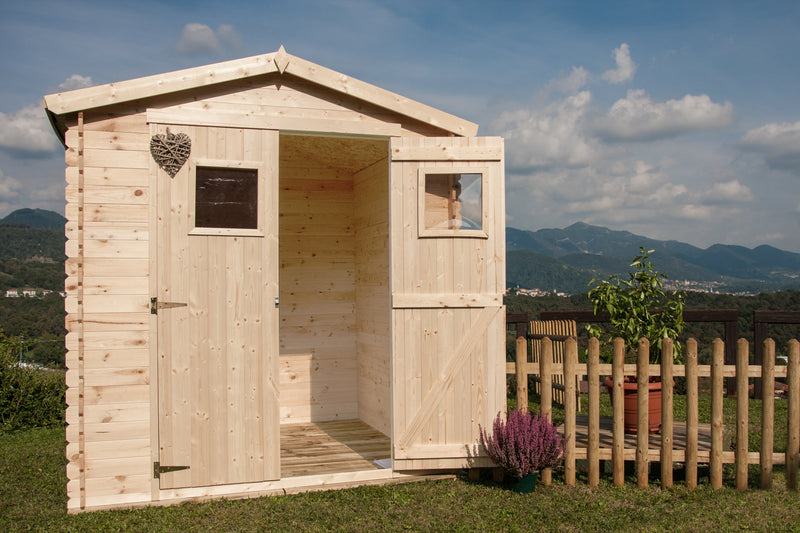 Casetta Box da Giardino Porta Utensili 200x200 cm in Legno Giulia
