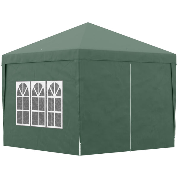 Gazebo Pieghevole 3x3m in Acciaio e tessuto Oxford Verde acquista