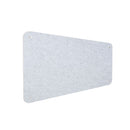 Pannello Fonoassorbente da Parete con Fori 150x50 cm Kit di 4 distanziali Coprivite Cromo Finitura Grigio    