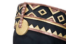Statua Uomo Masai 25x56x25 cm in Poliresina Nero/Oro