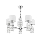Lampadario Modern in Metallo e Vetro Talento Cromo