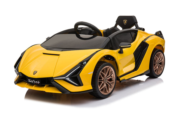 acquista Macchina Elettrica per Bambini Licenza Ufficiale Lamborghini Sian 10,8V 5,4Ah Giallo