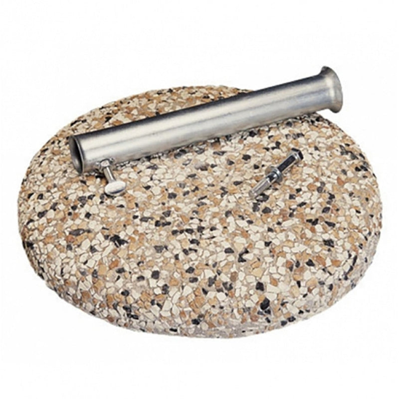 Base per Ombrellone da Giardino Ø 55 cm con Tubo in Acciaio