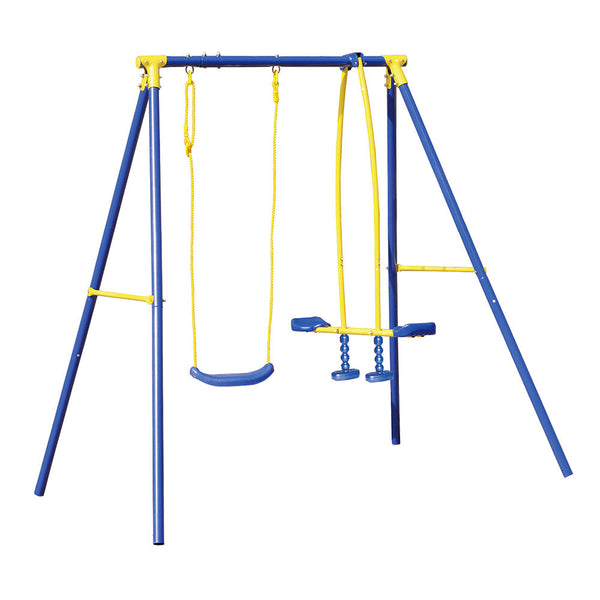 online 3-Sitzer Gartenschaukel mit Pferd 187x142x182 cm