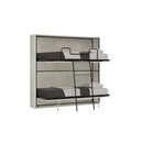  Letti Singoli Doppi a Scomparsa Salvaspazio Orizzontale Kando H190,8 cm con Materasso Cashmere 