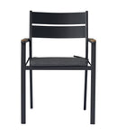 Sedia Impilabile da Giardino 56x55x80 cm in Alluminio Malibù Grigio