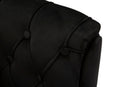 Poltrona Budapest Nera con Cuscino 88x83x91 cm in Compensato e Spugna e Ferro e Poliestere Nero      