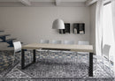 Tavolo Allungabile 140-400x90x77 cm Tecno Cashmere Telaio Antracite 