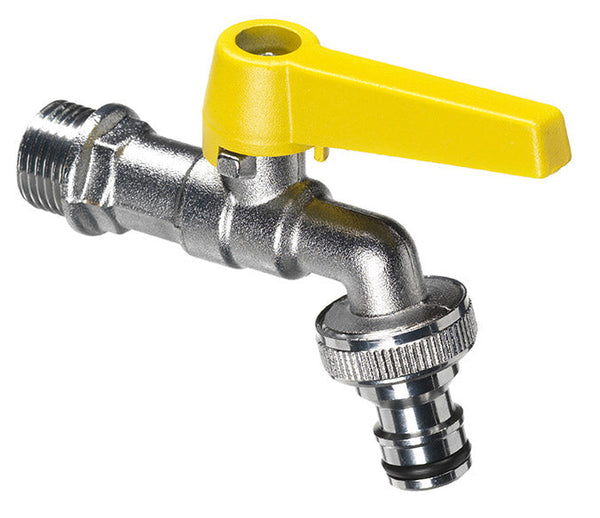 Rubinetto a Sfera per Fontana da Giardino con Leva Colorata Belfer RUB/028 Giallo sconto