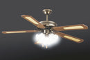 Ventilatore da Soffitto con 5 Pale e 3 Lampade Ø130cm 3 Velocità  Kooper Windy