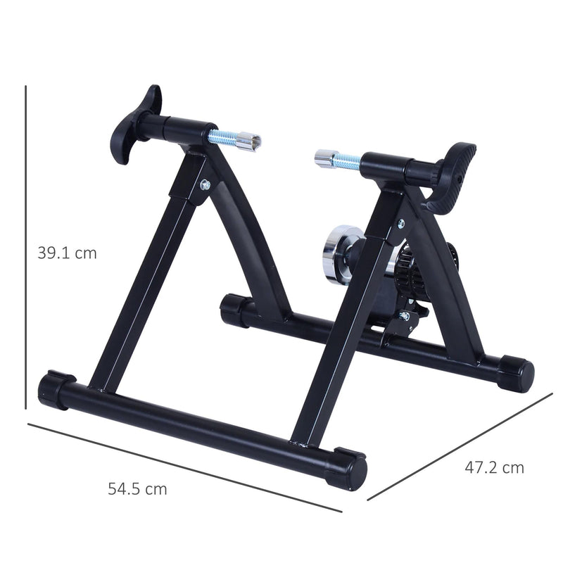 Rullo Pieghevole per Bicicletta Allenamento in Casa Nero 54.5x47.2x39.1 cm 