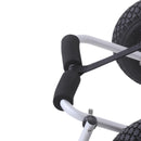 Carrello per Kayak Pieghevole in Alluminio 60x30x37 cm Max 60kg Argento e Nero 