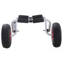 Carrello per Kayak Pieghevole in Alluminio 60x30x37 cm Max 60kg Argento e Nero 