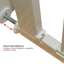 Cancelletto di Sicurezza per Bambini 65-72x74 cm Larghezza Regolabile 