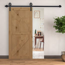 Binario per Porte Scorrevoli con Kit di Accessori in Acciaio Nero 100 cm sm 180mm 