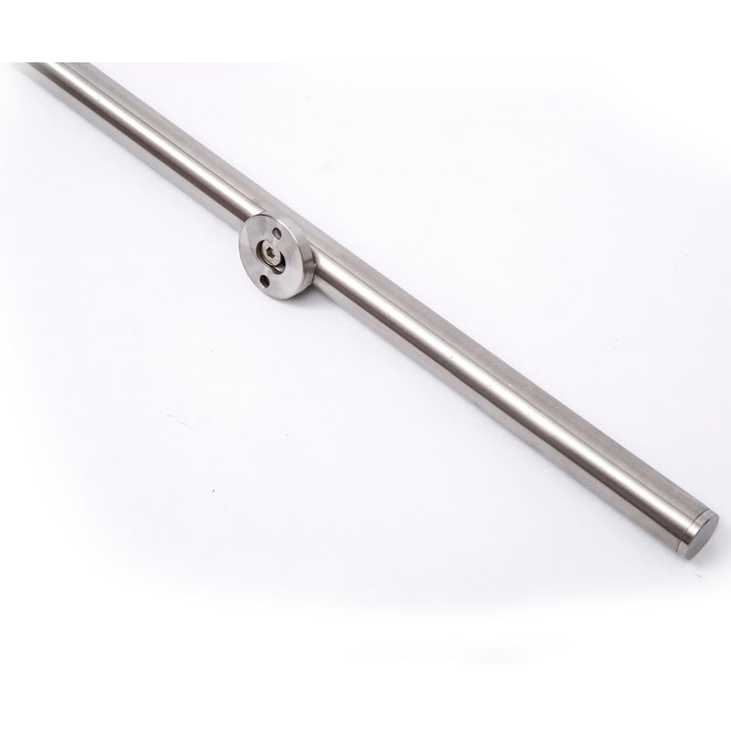 Binario per Porta Scorrevole con Kit di Accessori in Acciaio Inox 200 cm 