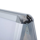 Espositore Pubblicitario Bifacciale a Cavalletto Pieghevole in PVC Bianco 64x8x121 cm 