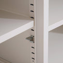 Armadietto in Acciaio con 2 Ante Bianco 100x40x48,5 cm 