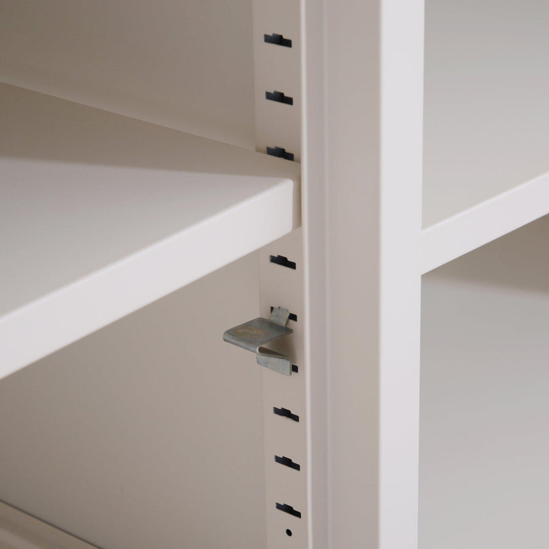 Armadietto in Acciaio con 2 Ante Bianco 100x40x48,5 cm 