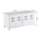 Armadietto in Acciaio con 2 Ante Bianco 100x40x48,5 cm 