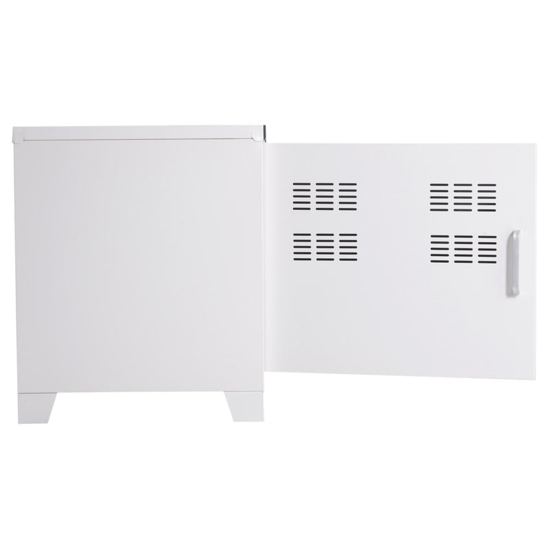 Armadietto in Acciaio con 2 Ante Bianco 100x40x48,5 cm 